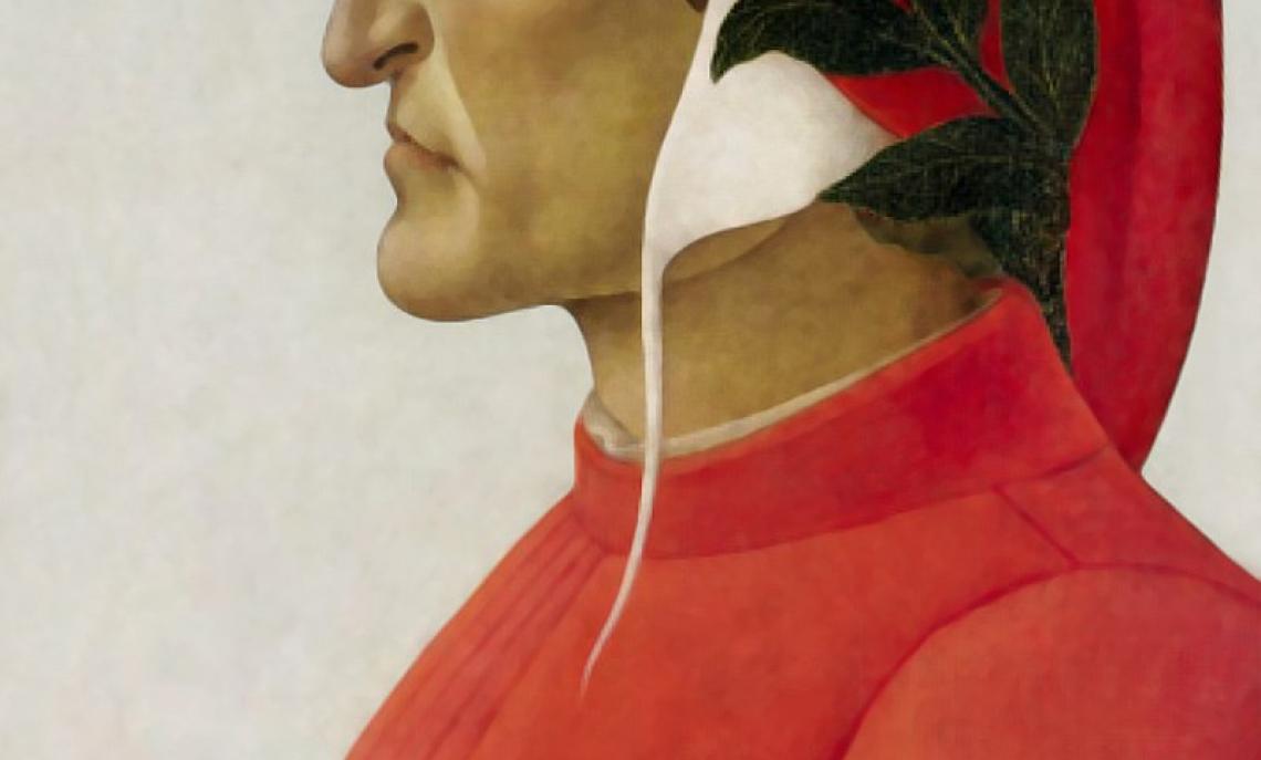 Dante Alighieri in un ritratto del 1495 di Sandro Botticelli