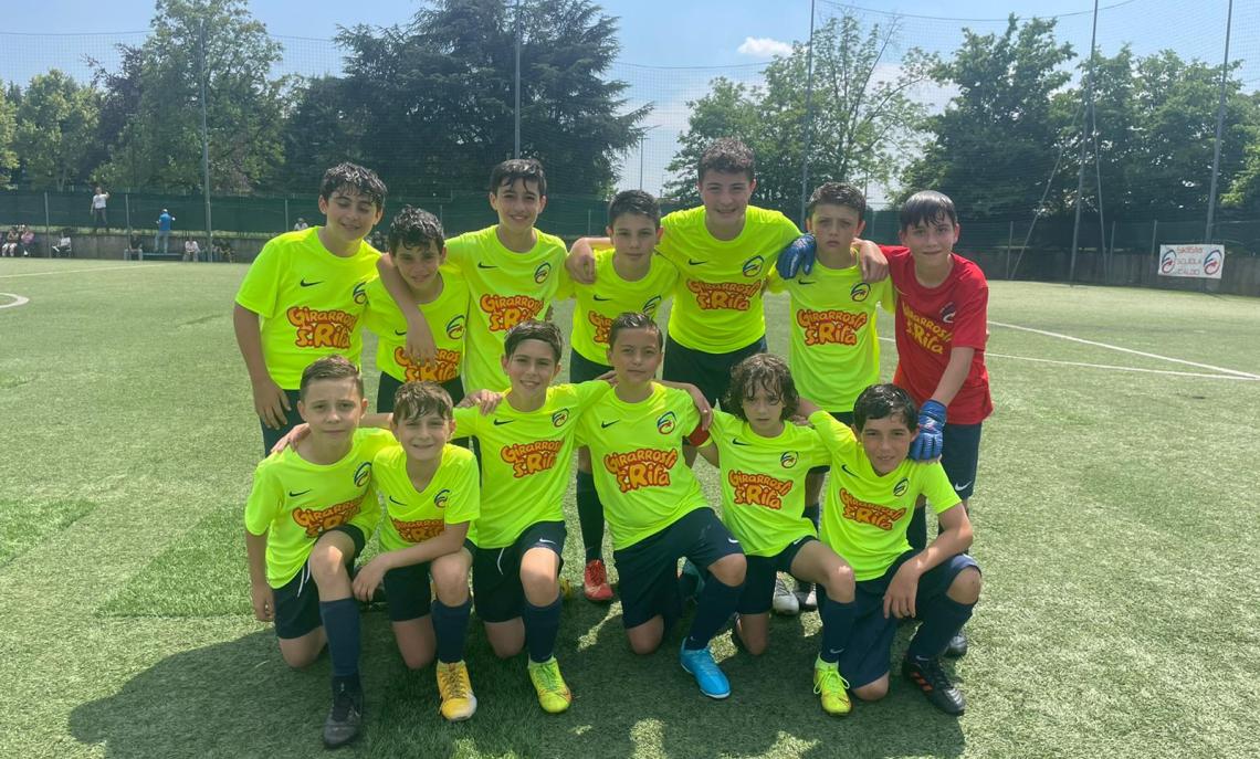 I ragazzi di Luciano Ritorto prima del match.