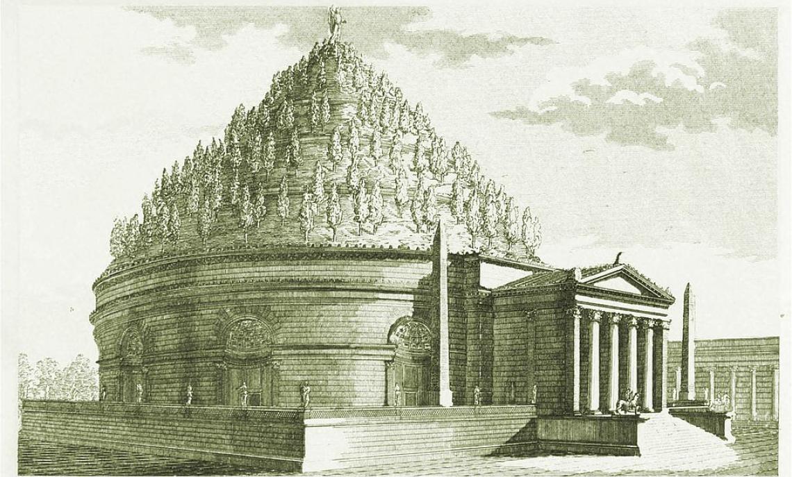 Il Mausoleo di Augusto nella sua struttura originale