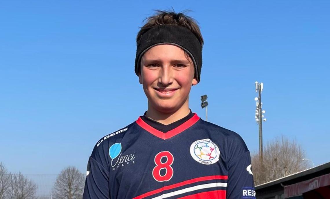 Matteo Antonucci, autore di due reti per il Lenci Poirino