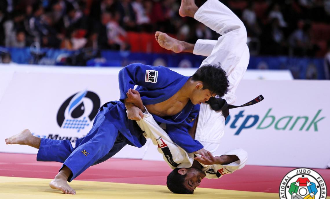 Il giapponese Shohei Ono (4 ori mondiali e 1 oro olimpico) durante un incontro di judo (fonte: IJF)