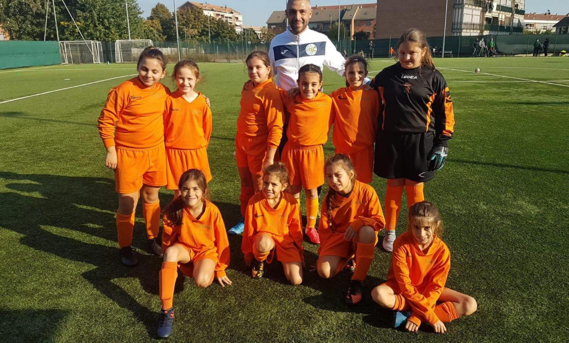 Le giocatrici arancioverdi di Pecoraro