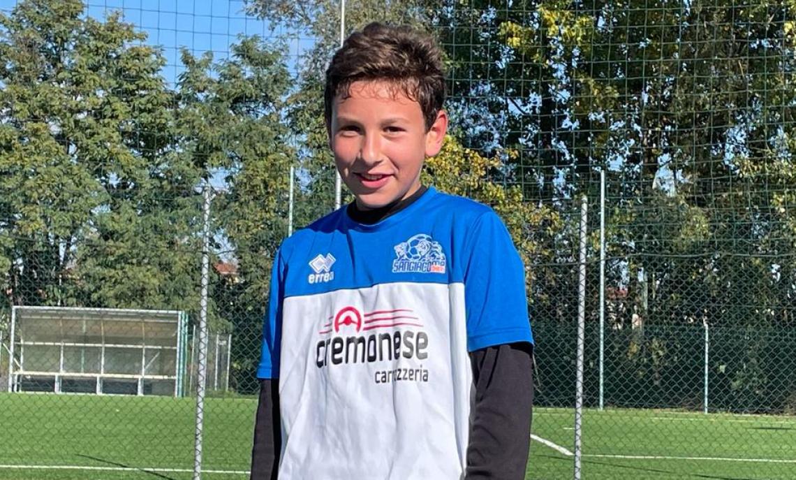 Volpiano Mattia, autore del gol decisivo del match