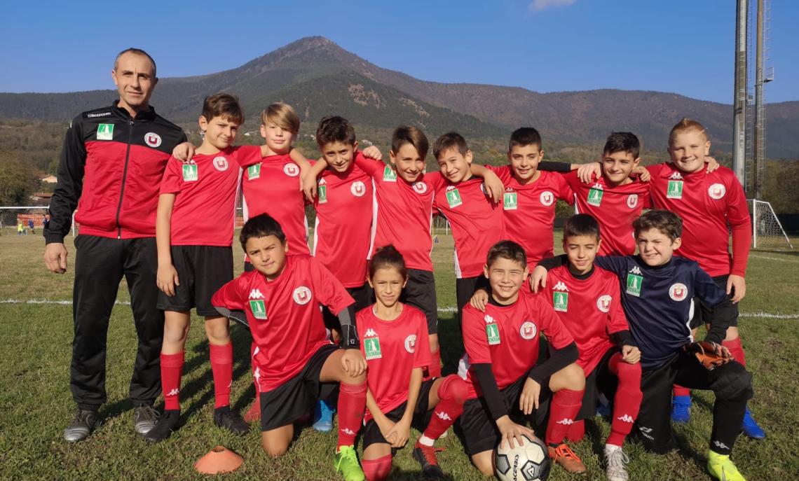 Sergio Benarrivato e gli Esordienti 2008 della Union BB Vallesusa