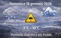Meteo Piemonte, domenica 18 gennaio 2026: cielo chiuso, pioggia pi&ugrave; convinta e quell&rsquo;inverno umido che invita alla gestione