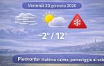 Meteo Piemonte, 30 gennaio 2026: freddo al via, poi luce in crescita, giornata da gestire bene