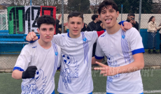 UNDER 18 • Beppe Viola-Sale: Il Beppe Viola non fallisce l’appuntamento col destino! Sale battuto di rigore e si spera ancora… In foto Federico Goria, Simone Mossucca e Alessandro Gatti