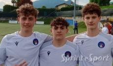 Sem Capelli, Cristopher Borassi e Tomaso Caselli; BERGAMO UNDER 15