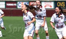 Coppa Italia Eccellenza Femminile, Torino-Chievp Verona 3-0: l'esultanza di Erika Nicolò (foto Bardella)