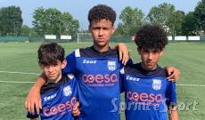 Mattia Pizzo, Ilyass Boussairi, Adam Kassimi San Maurizio-Vallorco 0-0 Qualificazioni Piemonte Under 14