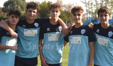 Under 16 Provinciali Biella, Ciri&egrave;-Strambinese 0-2: da sinistra Nicol&ograve; Angelino, Matteo Toneatto, Nicol&ograve; Maffeis, Saverio La Medica e Davide Azzalin (foto Cassar&agrave;)