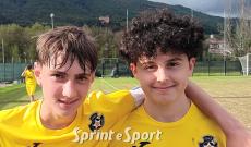 Under 16 Provinciali Biella: Banchette-Quincitava 2-5: i protagonisti del match Elia Maneglia e Simone Totaro