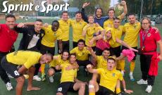 Terza Categoria Piemonte, MDN Sport-Brandizzo 1-0, la festa dei giocatori del MDN