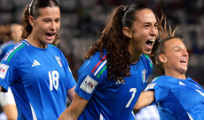 Mondiale Under 17 femminile, Marocco-Italia 1-3: l'esultanza di Giulia Galli, Anna Copelli e Viola Volpini (foto FIGC)