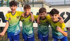 Under 14 Provinciali Torino, Girone C: Bacigalupo-Carrara 0-5, gli autori dei gol Gledis Dedaj, Pietro Ajmone, Riccardo Magnetti e Elton Tabulli