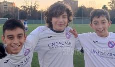 BUCCINASCO ESORDIENTI.  Gabriel De Paz, Dario Fantoni e MIchele Genna, il coadiuvo di teoria e pratica vincente