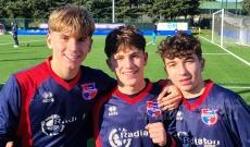UNDER 15 ÉLITE VIRTUS CISERANO BERGAMO • Daniele Morreale, Tommaso Cristini e Christian Tofanelli