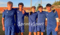 Rappresentativa Under 17 &bull; I protagonisti del raduno: Achille Bellini, Antonio Crispoltoni, Alberto Scanavino, Alessandro Roncarolo e Manuel Ribellino.