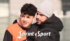 Under 15 Provinciali Torino, Girone D, Accademia Torino-Aviglianese 0-2: esultanza Umberto Carbone e Matteo Piacenza (foto Cassarà)