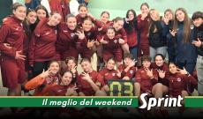 Under 17 Femminile, l'esultanza dell'Accademia Torino che vince 3-0 a Moncalieri