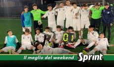 I festeggiamenti del San Maurizio nella vittoria contro la Druentina nel Girone C 