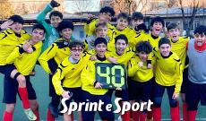 Under 14 Provinciali Torino, Girone C, Sant'Ignazio-Carrara 4-0: l'esultanza della squadra di Massimo Ternullo