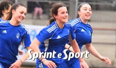 Under 17 Femminile, Qualificazione ai Play Off: Moncalieri Women-Quaronese 4-0, l'esultanza di Otilia Della Corte (foto Cassar&agrave;)