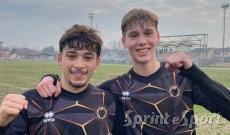 AC LEON UNDER 19 NAZIONALE &bull; Massimo e Bonora, protagonisti nella vittoria contro il Sangiuliano City