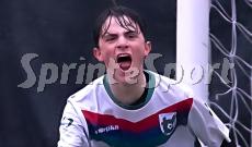 Regionali Piemonte Under 14 Cit Turin-Capriatese 4-1 &bull; L'esultanza di Matteo Salvi (foto Luigi Bardella) 