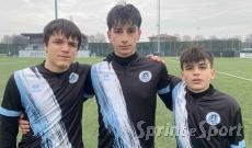 UNDER 15 LESMO &bull; Ismael Cipressi, Matteo Fossati e Riccardo Spiz