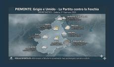 Meteeo Piemonte, 31 gennaio 2026: grigio e umido, oggi la partita si gioca contro la foschia