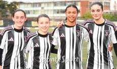 UNDER 15 FEMMINILE, Torino - Juventus 0-5, in foto Letizia Colomba, Ludovica Grasso, Alice Maestri Narcisi e Alessia Tarolla (foto Cassar&agrave;)