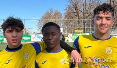 Giovanni Broscoi, Issouf Ouattara e Moemen Mhaouech Rebaudengo - FC Volpiano 3-1 Under 15