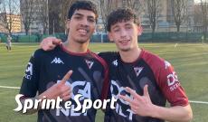 Under 19 Piemonte Torino, Dorina-Academy Vanchiglia 1-4, in foto: Leon Gonzales e Mattia Marchetti