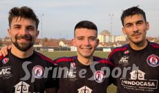 PROMOZIONE PIEMONTE ATLETICO RACCONIGI SOMMARIVA PERNO FOTO  MEITRE DANNY, IACOLINO NICOL&Ograve;, PORCU GIACOMO
