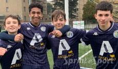 Luca Marzi, Deved Elkasis, Noel Bakiasi e Pietro Mottana; TRIAL ROZZANO UNDER 14