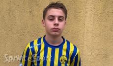 Il bomber Andrea Chinea con i colori della nuova squadra &bull; BAGGIO UNDER 16
