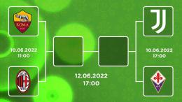 Tra poco in campo per le semifinali: Roma-Milan e Juventus-Fiorentina