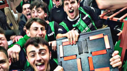 Forti raffiche di Brandi, l'ala neroverde segna la sua prima tripletta in carriera e trascina la squadra verso la Coppa