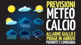 Meteo dei calciatori per Piemonte e Lombardia di sabato 18 e domenica 19 gennaio 2025