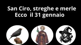31 gennaio fra santi streghe e merle