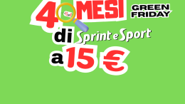 Offerta imperdibile: 4 mesi di Sprint e Sport a soli 15€ con Green Friday!