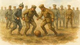 Un pallone nella terra di nessuno: la partita che mise in pausa la Prima Guerra Mondiale