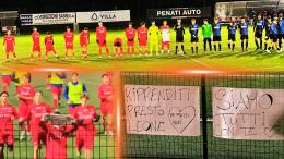 Il compagno è ricoverato dopo un incidente stradale, la squadra fa il tifo per lui e gli dedica la vittoria
