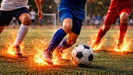 Campo sintetico e piedi che bruciano in un torneo giovanile: la folle partita sospesa otto volte