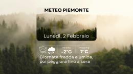 Meteo Piemonte, 2 febbraio 2026: giornata grigia e fredda, si regge fino al pomeriggio, poi peggiora
