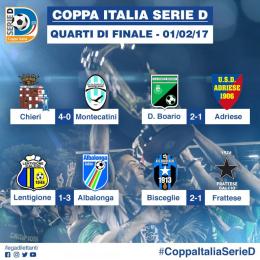 Il Darfo Boario &egrave; in semifinale di Coppa Italia Serie D