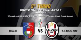 Coppa Italia Serie D, Crema in semifinale! Gozzano fuori ai rigori