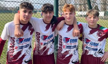Under 15 Provinciali Pinerolo, Orbassano-Piosasco 1-3:  Vittorio Mauceri, Filippo Uda, Luigi Audisio, Gabriel Trocin