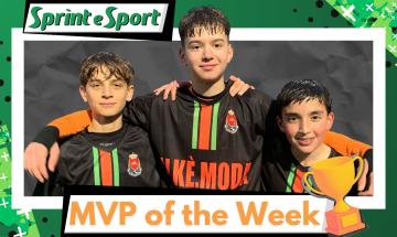 Leonardo Chirico, Manuel Tarquini, Riccardo Romano Venaria Under 14 foto MVP della settimana